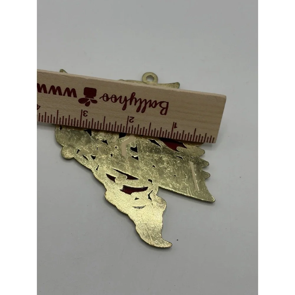 Iowa State Cyclones Cy Flat Metal Ornament Hanger Decal Red Gold 4